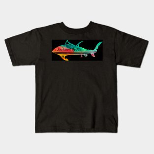 Anchored by Fin Tuna Kids T-Shirt